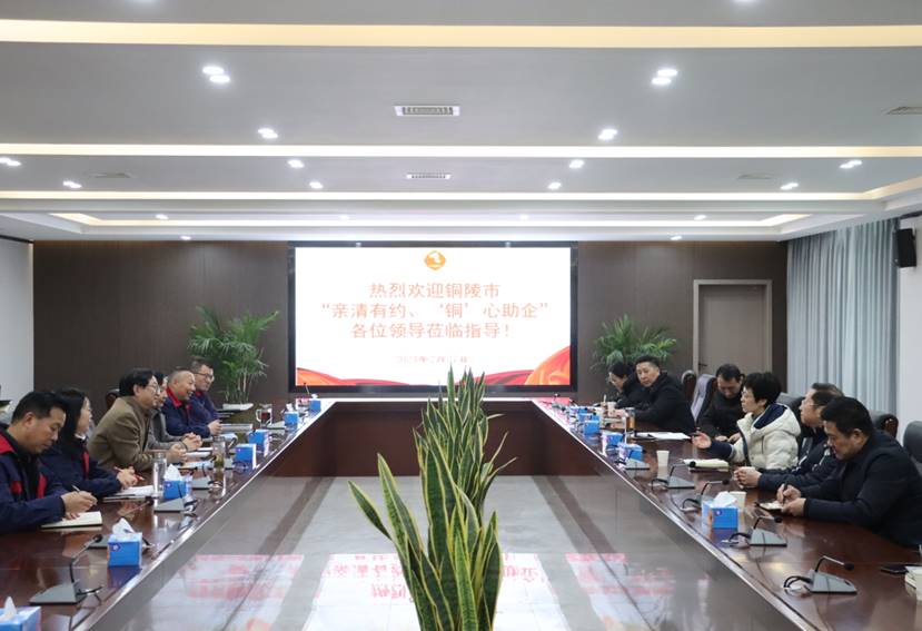 楊文萍到公司開(kāi)展“親清有約、‘銅’心助企”走訪調(diào)研
